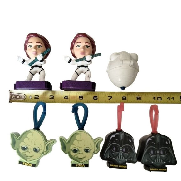 Lot of 7 Star Wars McDonalds Happy Meal Toys Black Widow Yoda Darth 2019 2020 - Picture 2 of 16